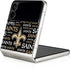 NFL New Orleans Saints Black Blast Galaxy Z Flip4 5G Skin